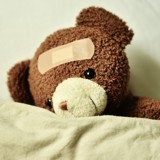Bamse med plaster